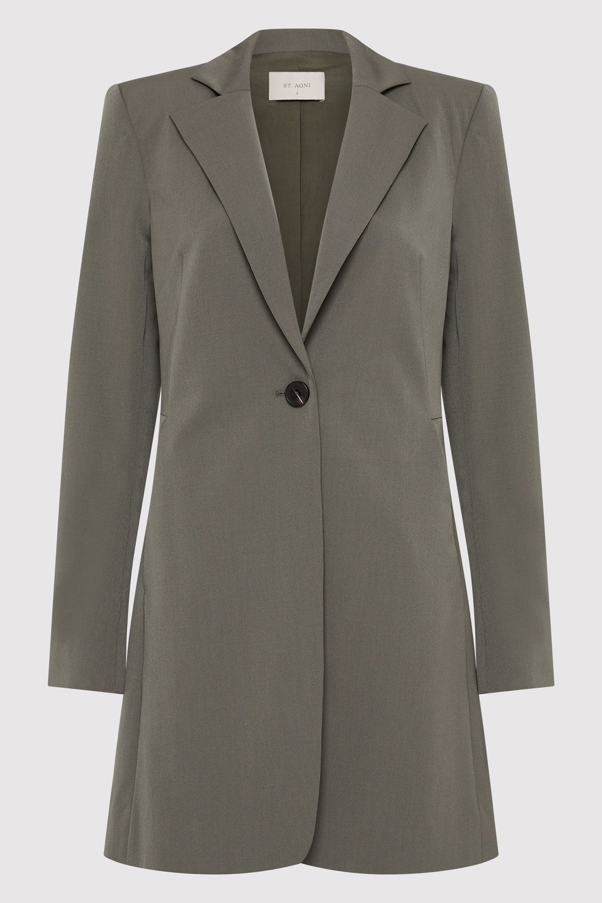 Longline Jacket - Smokey Olive - 1