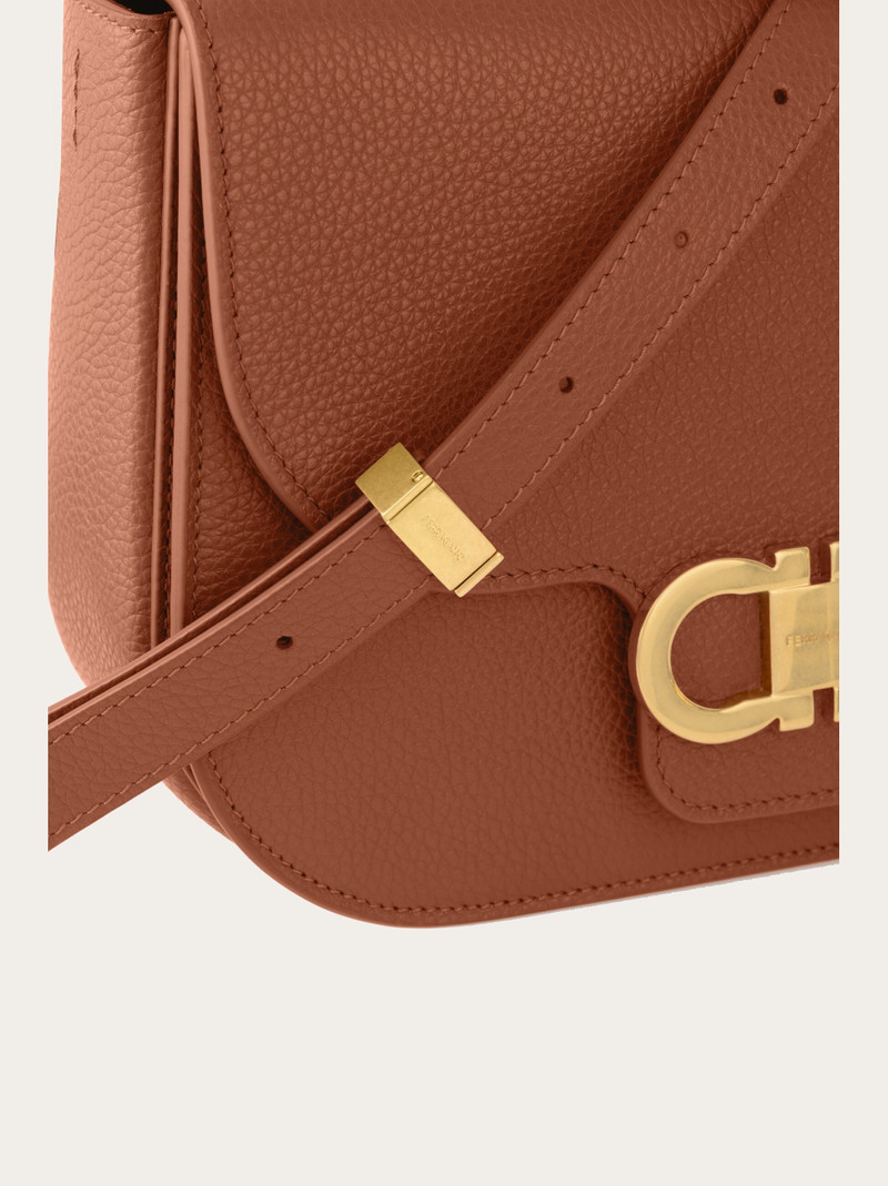 Double Gancini crossbody bag (XS) 8