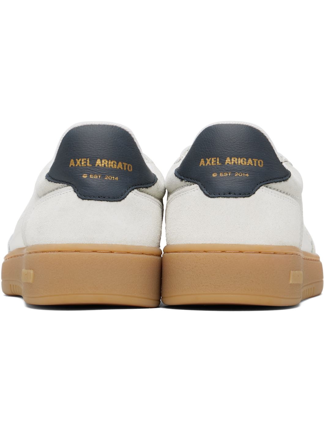White & Gray Dice T-Toe Sneakers - 2