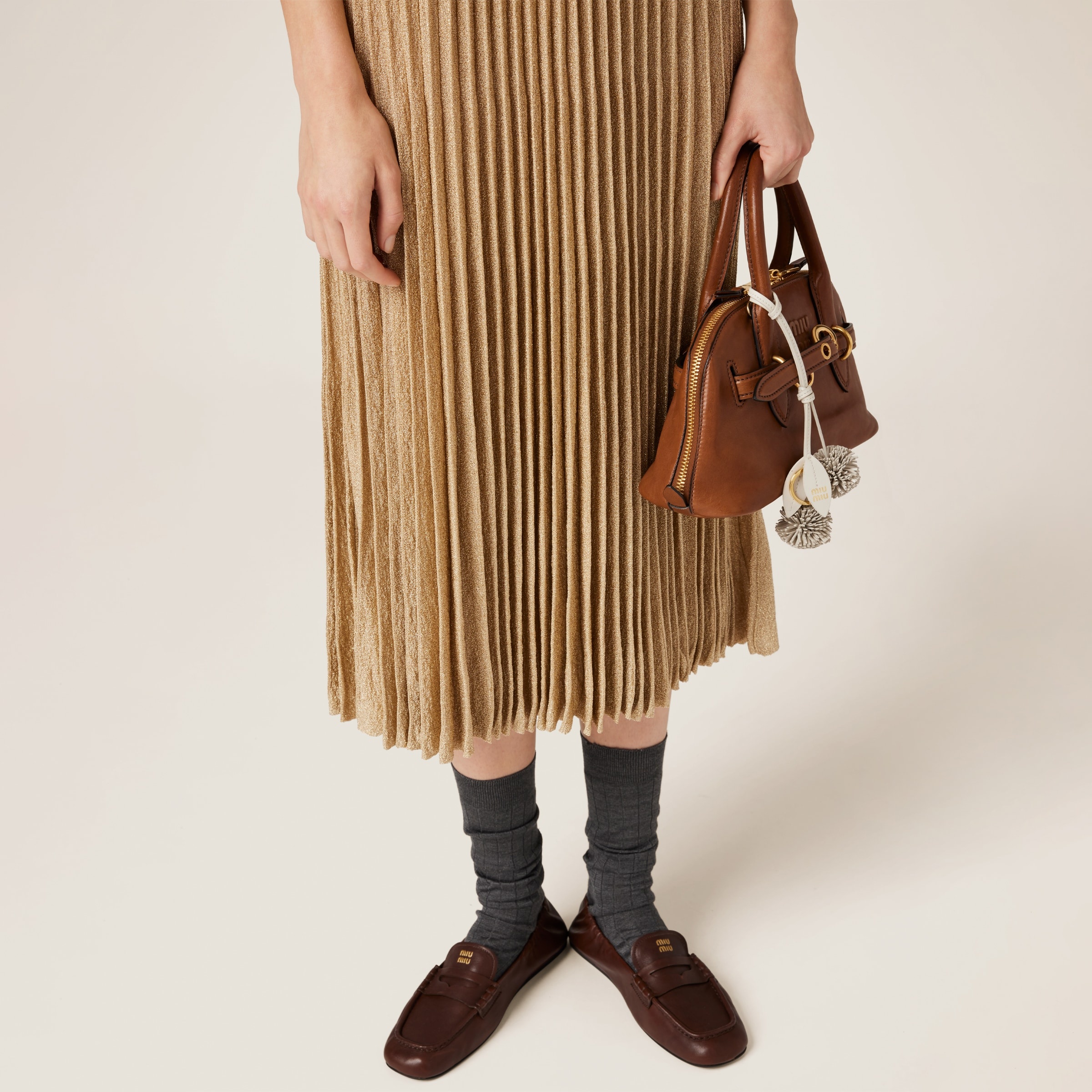 Lamé polo dress - 5