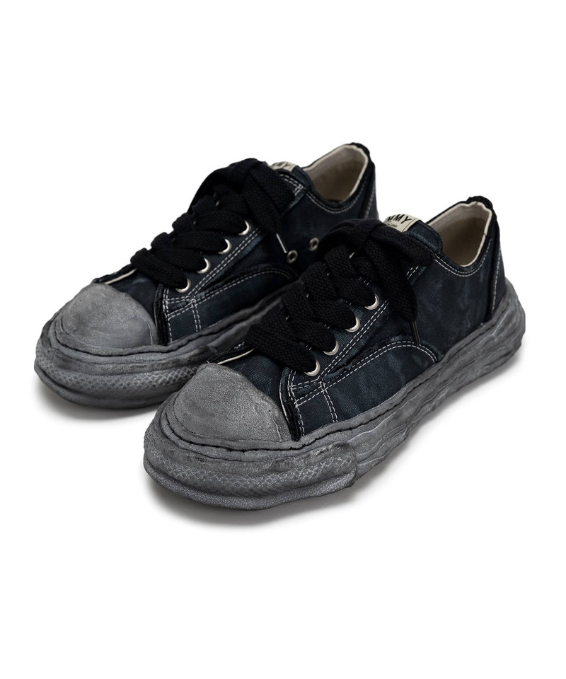 "PETERSON23" OG Sole Vintage Effect Embroidered Canvas Low-top Sneaker 13