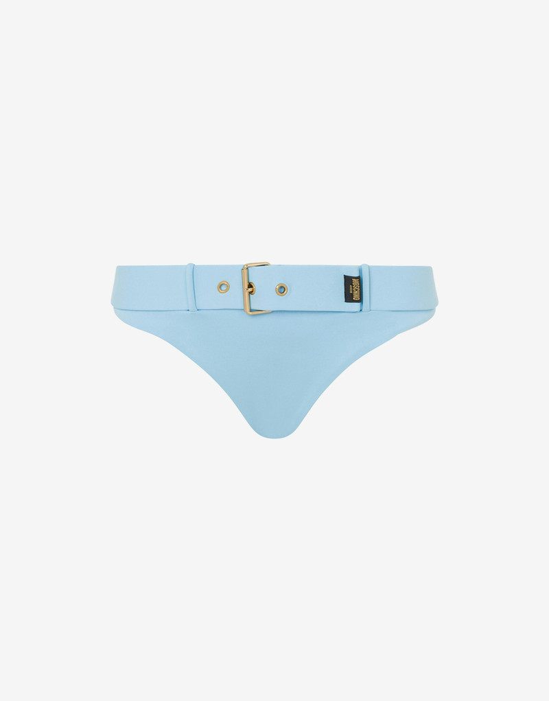 GOLD BUCKLE LYCRA BIKINI BOTTOMS 1