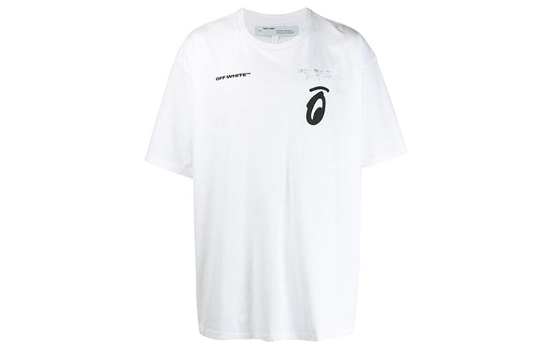 Off-White Off-White C/O Virgil Abloh Men'S White Splitted Arrows Over Tee OMAA038E191850100110 outlook