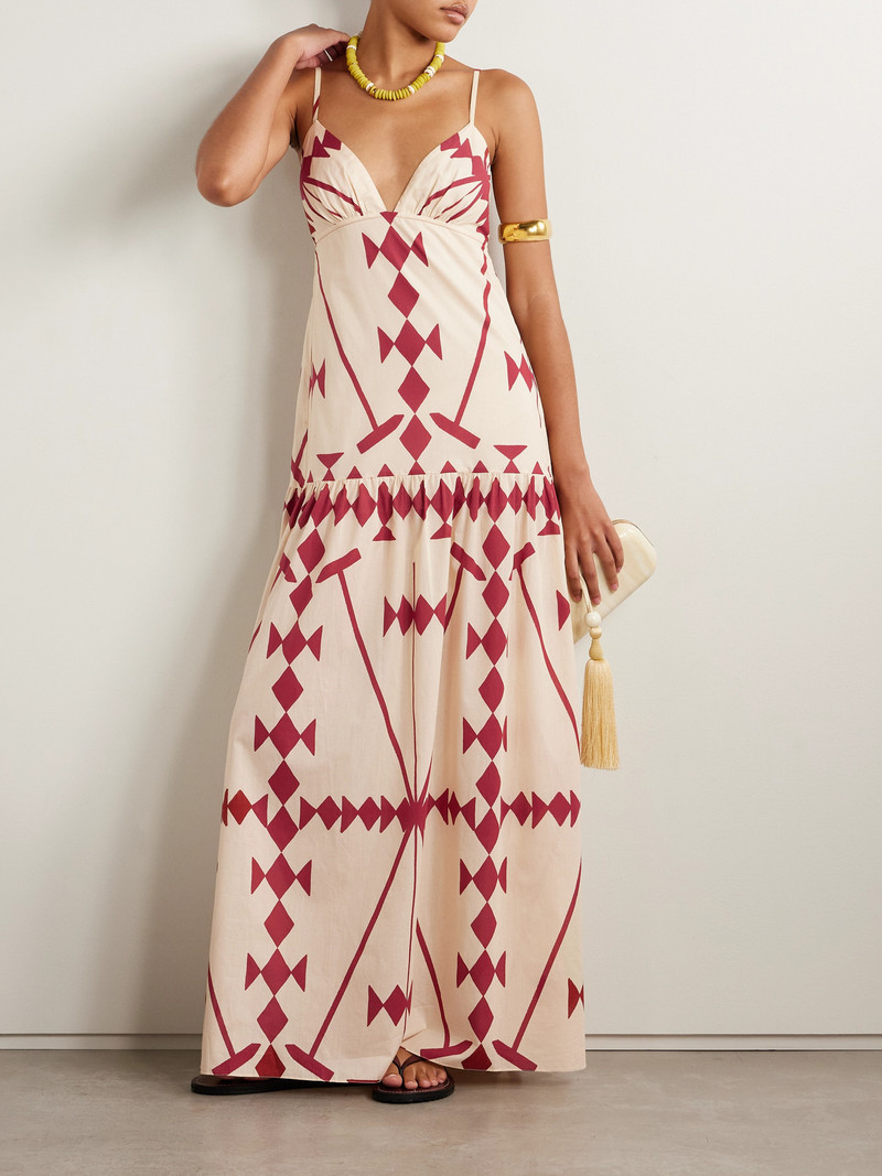 Johanna Ortiz Zea Palm Printed Cotton-poplin Maxi Dress outlook