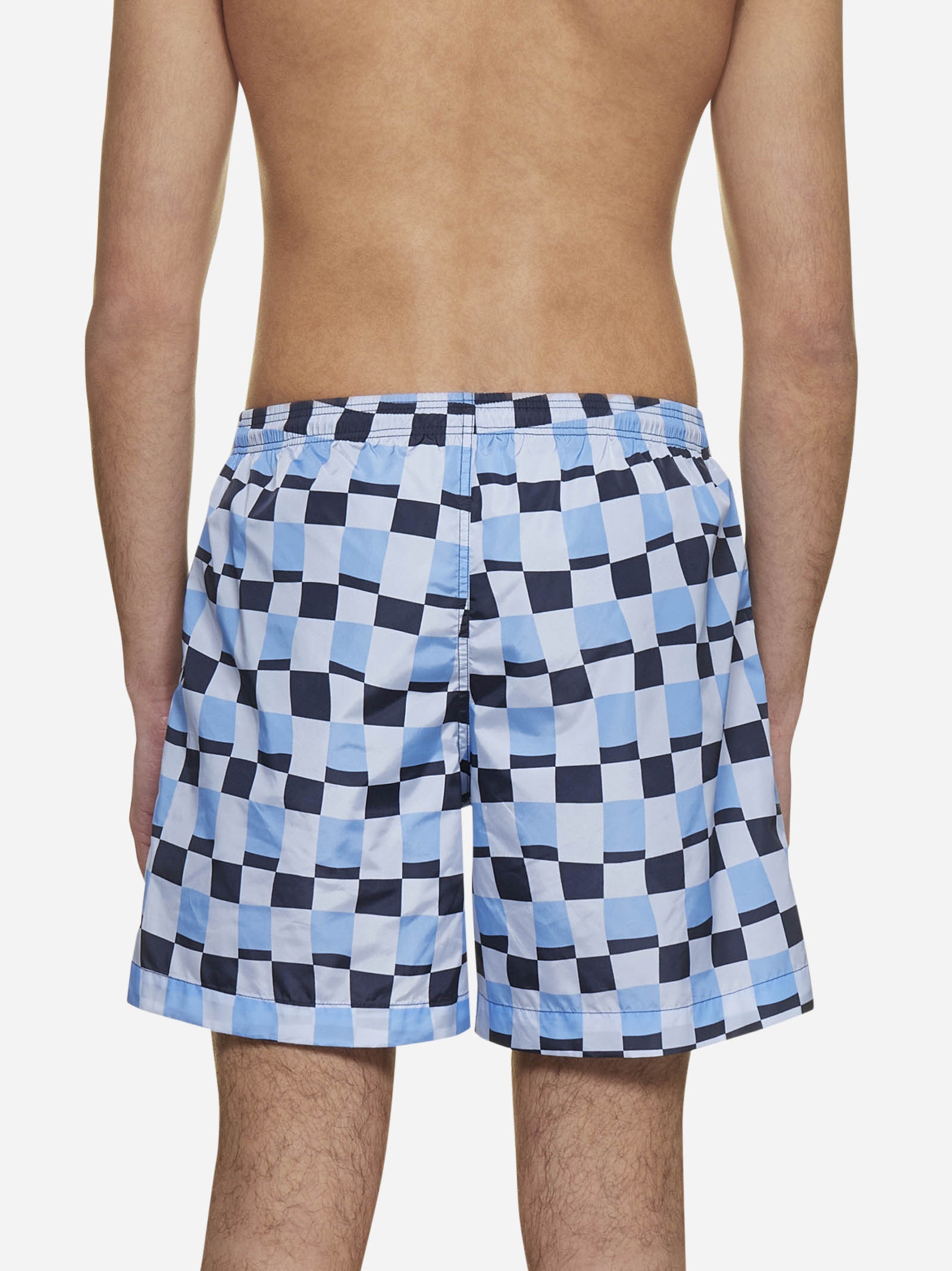 Printed nylon swim shorts - 4