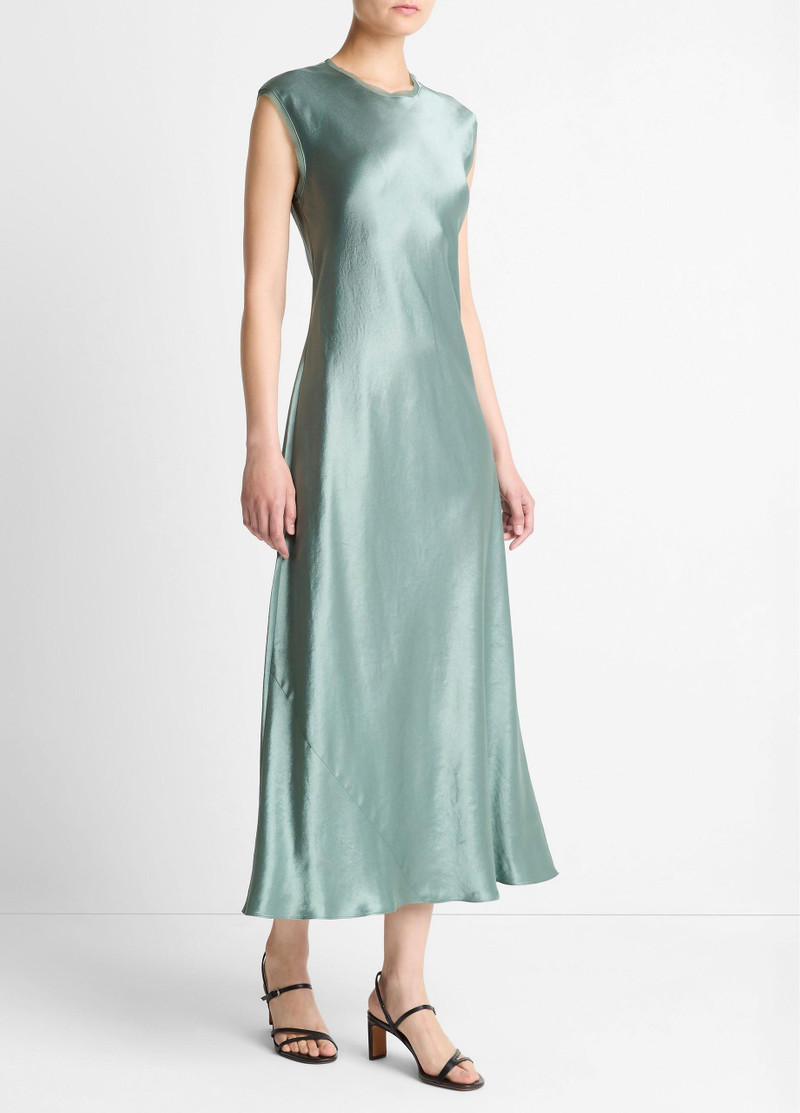 Satin Cap-Sleeve Slip Dress 2