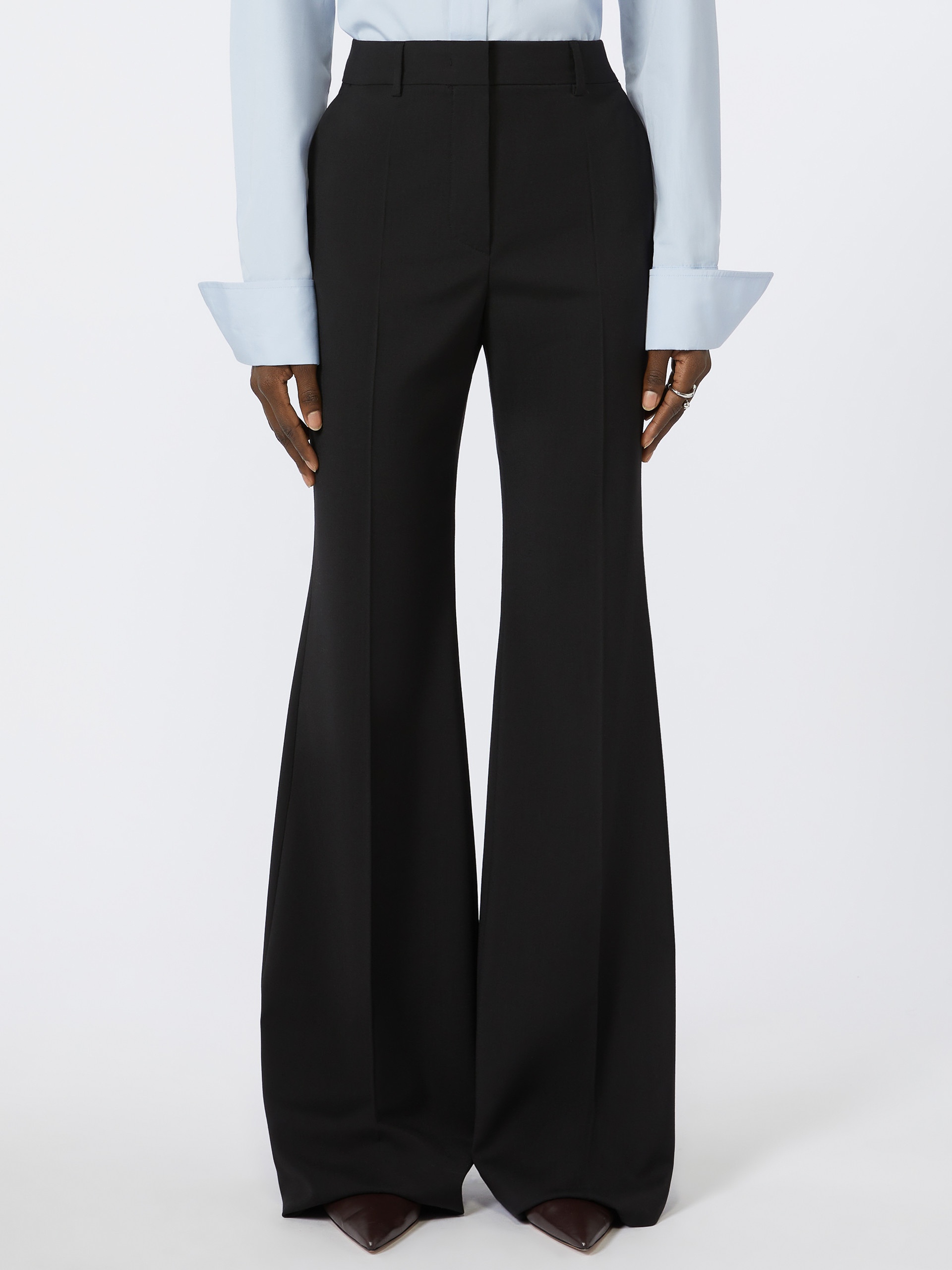 HANGAR Flared stretch wool trousers - 3