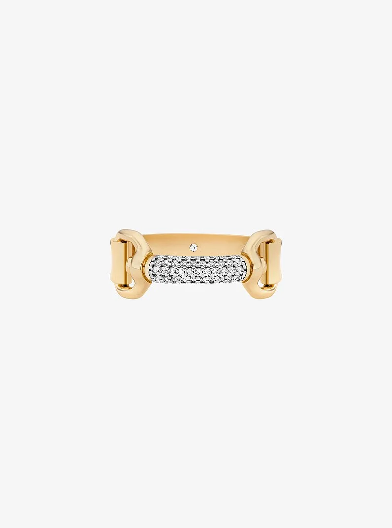 Pavé Horsebit Ring - 1