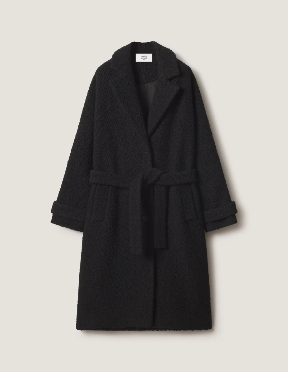 WOOL BELTED COAT - 1