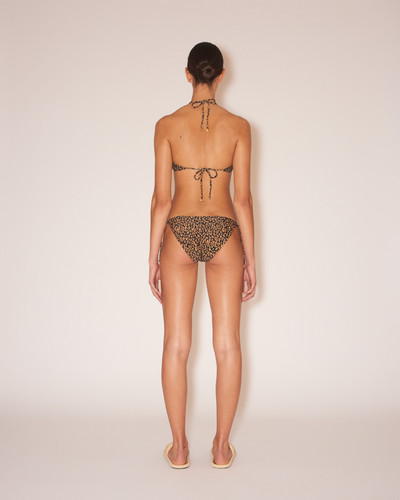 Nanushka JALISA - Matte stretch bikini top - Brown Ocelot outlook