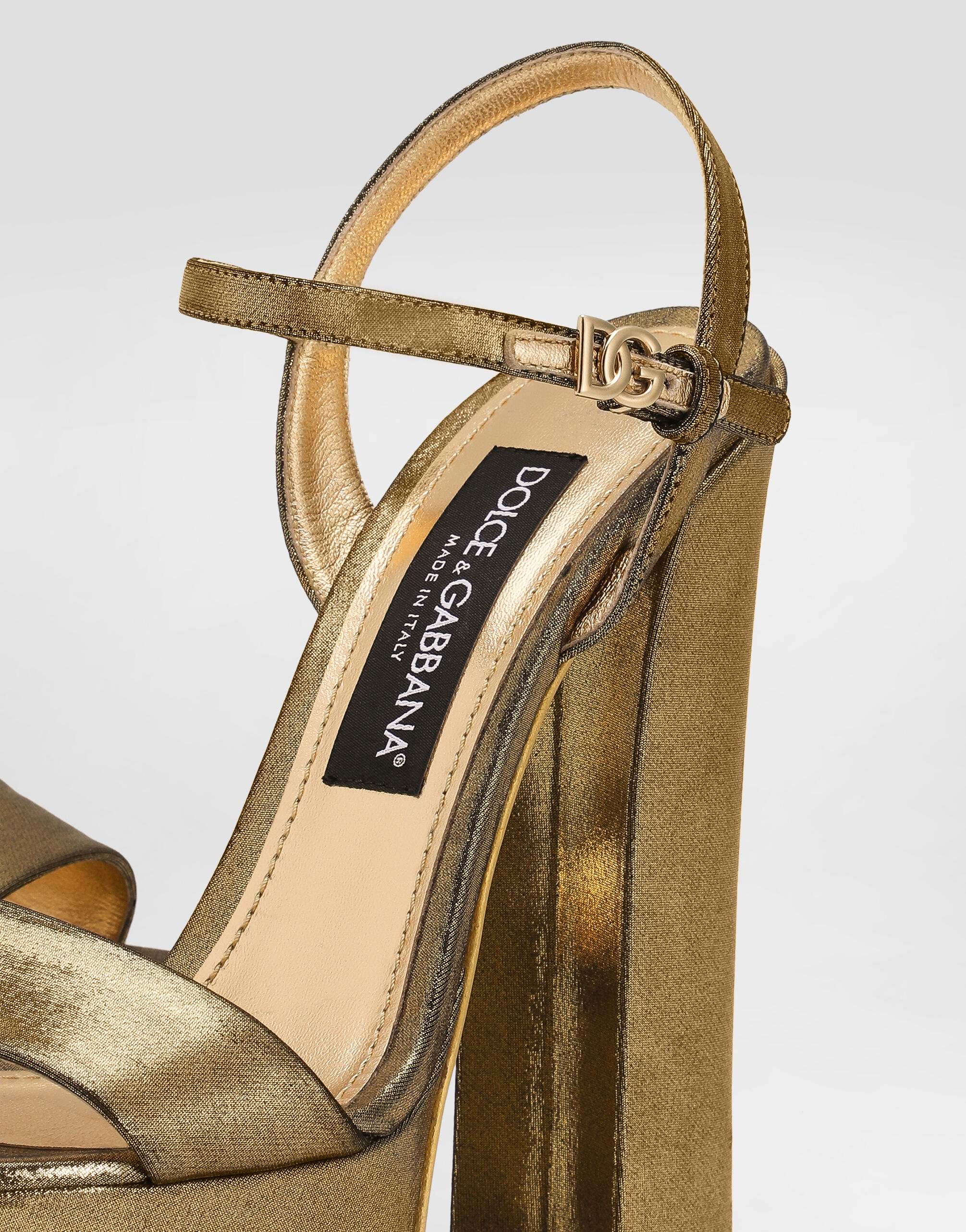 Foiled organzine sandals - 5