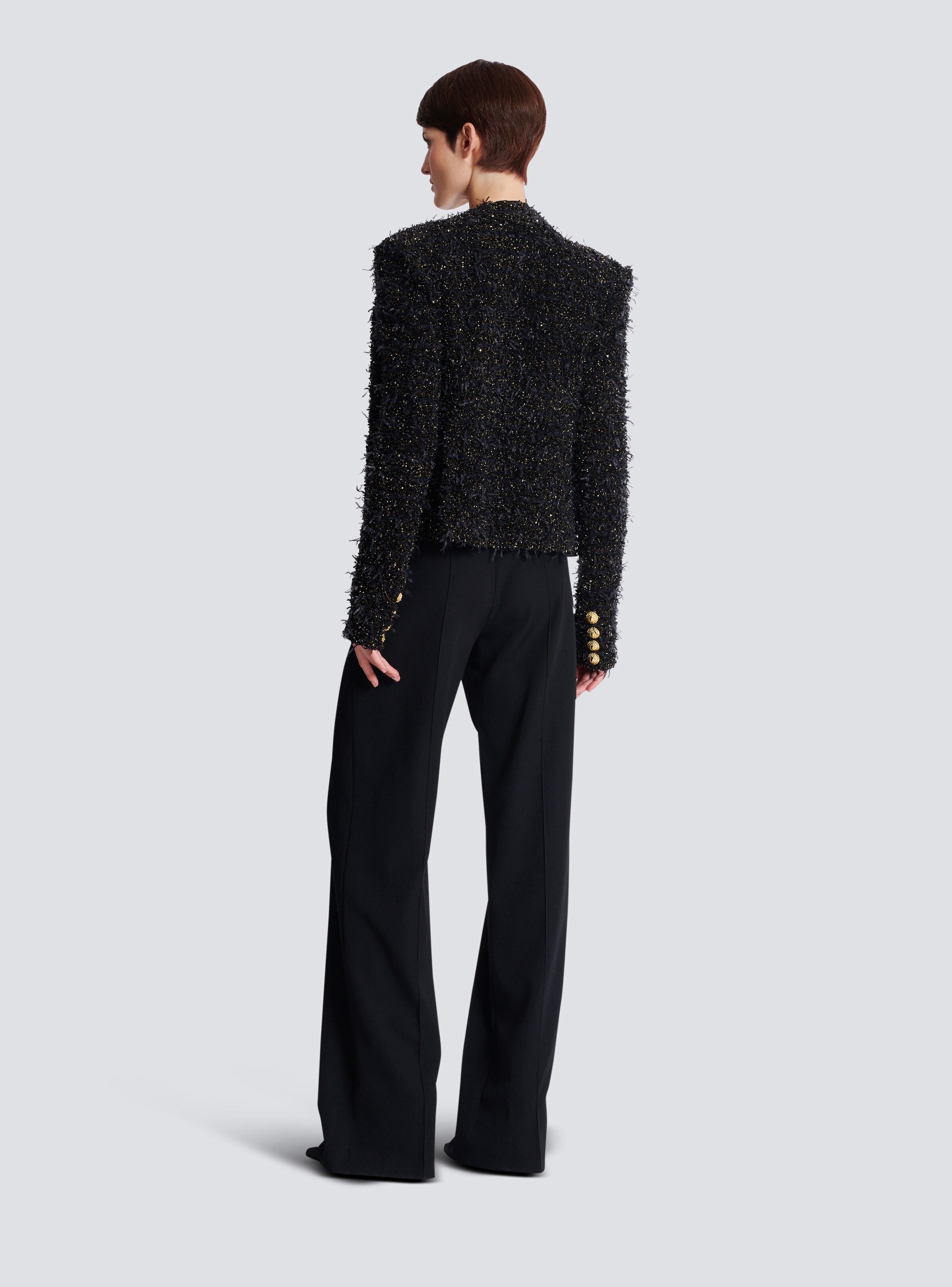Edge-to-edge tweed jacket - 4