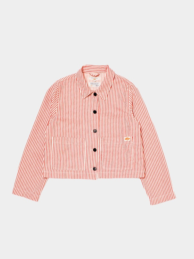 Isa Striped Denim Shirt Red/Offwhite 1