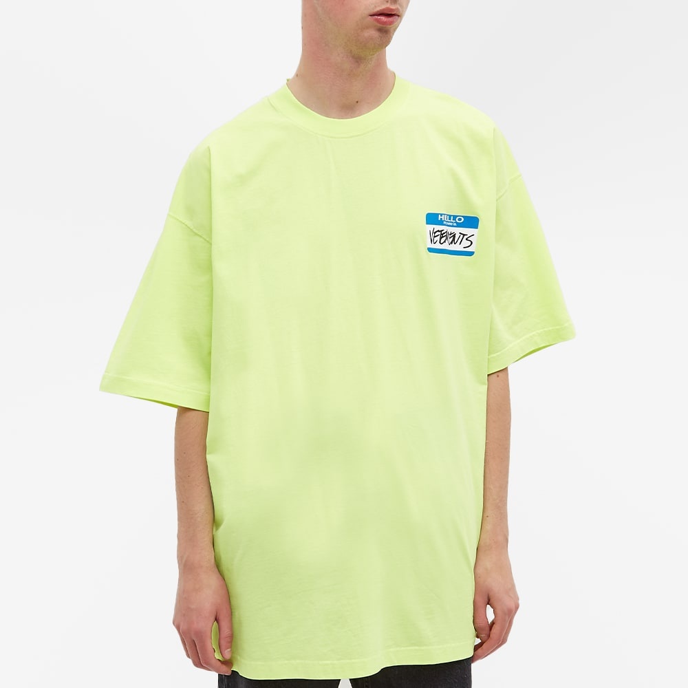 VETEMENTS My Name Is Oversized Tee - 4