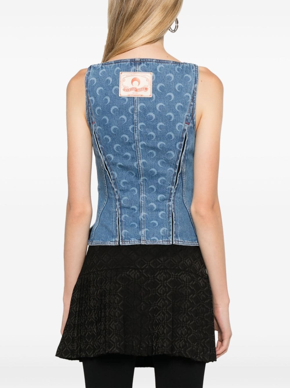 Moon Laser denim corset - 4
