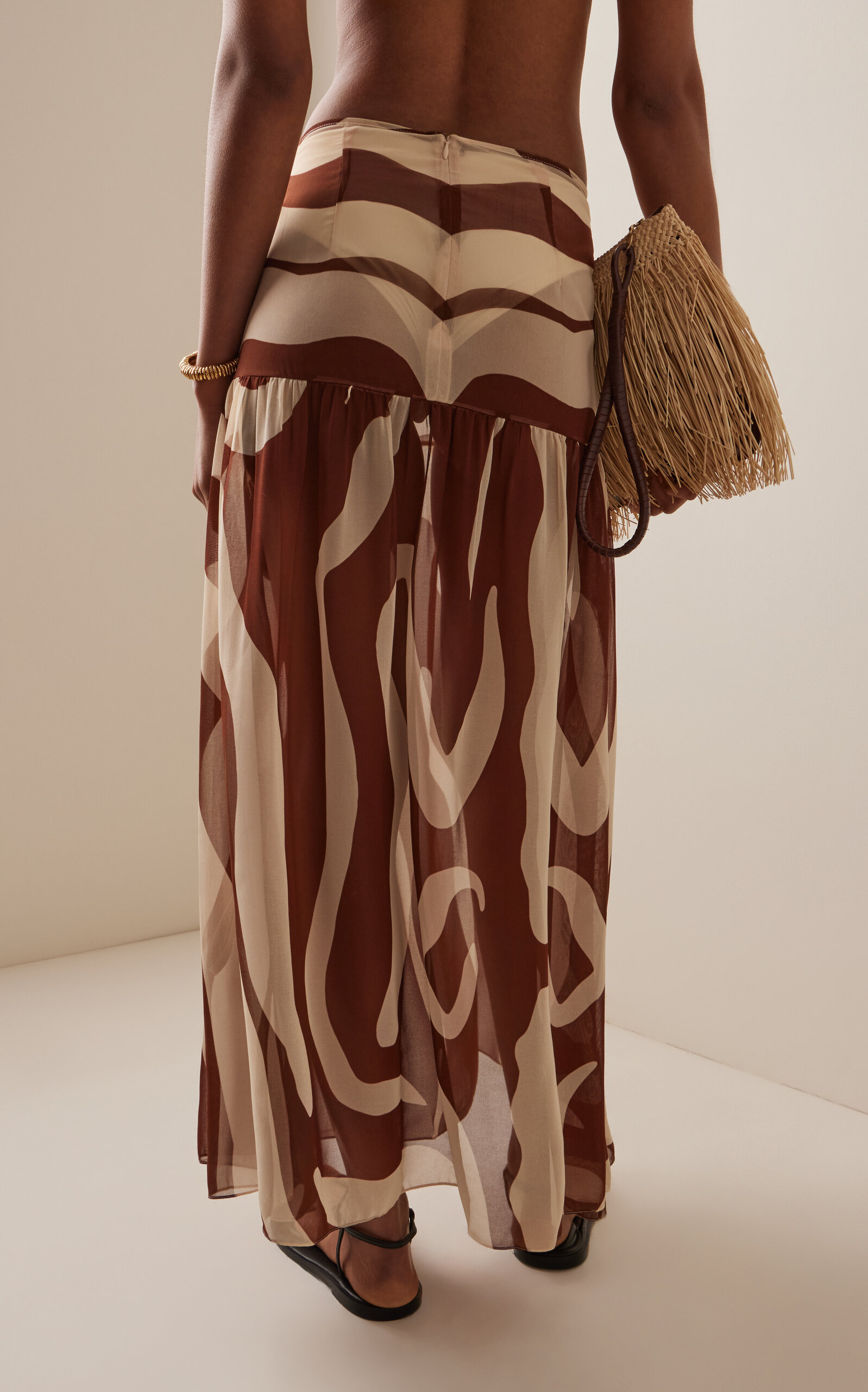 Bohemia Convertible Georgette Midi Dress multi - 4