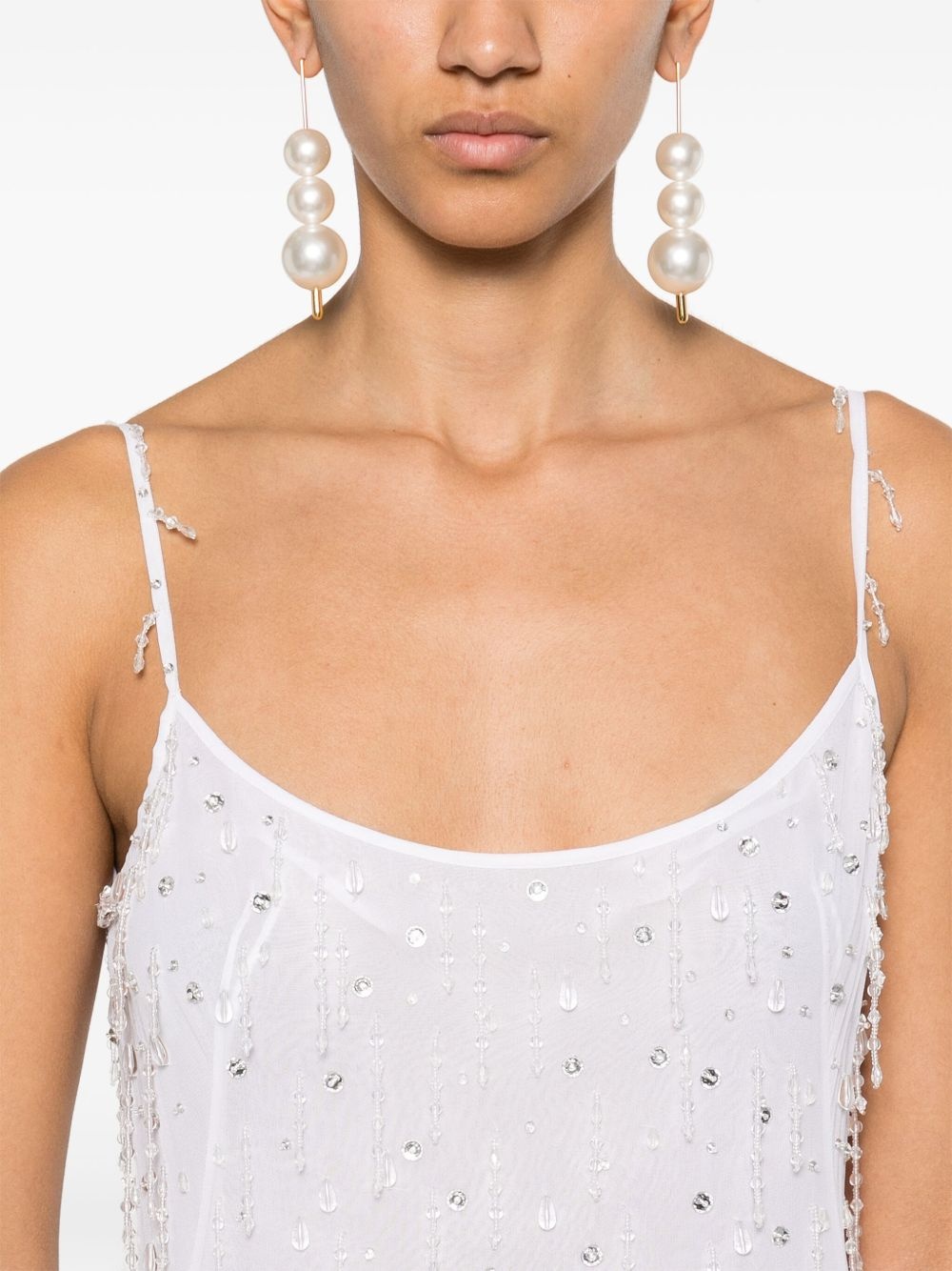 bead-tassel maxi dress - 5