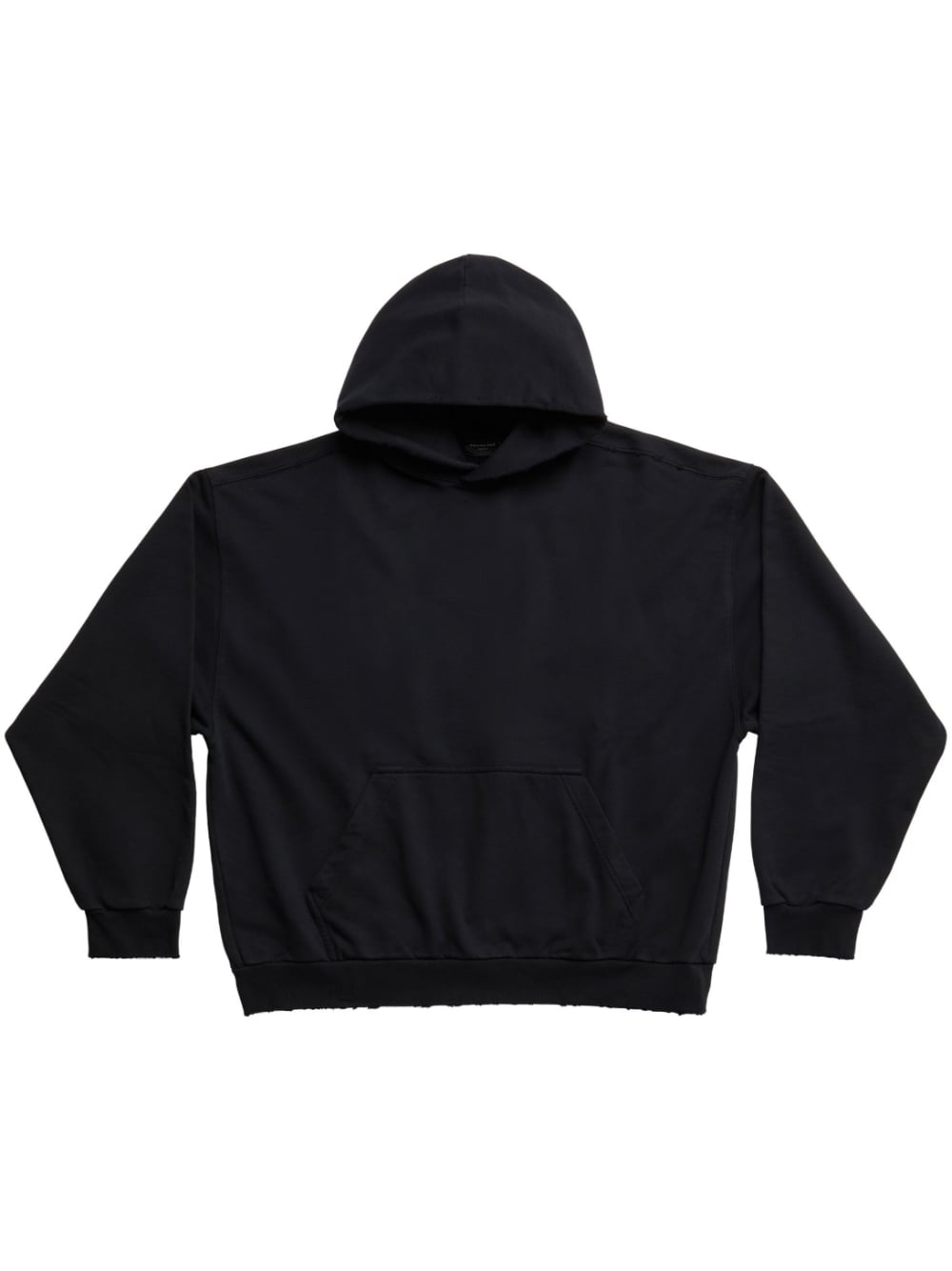 logo cotton hoodie - 1