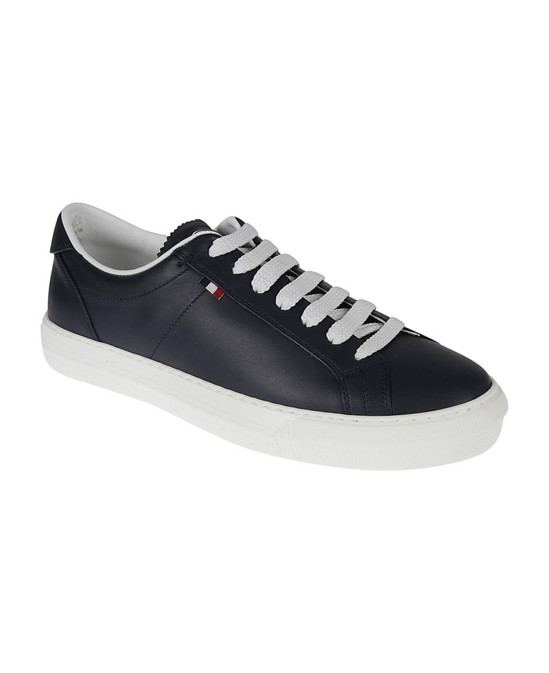 Moncler Monaco Leather Sneakers outlook
