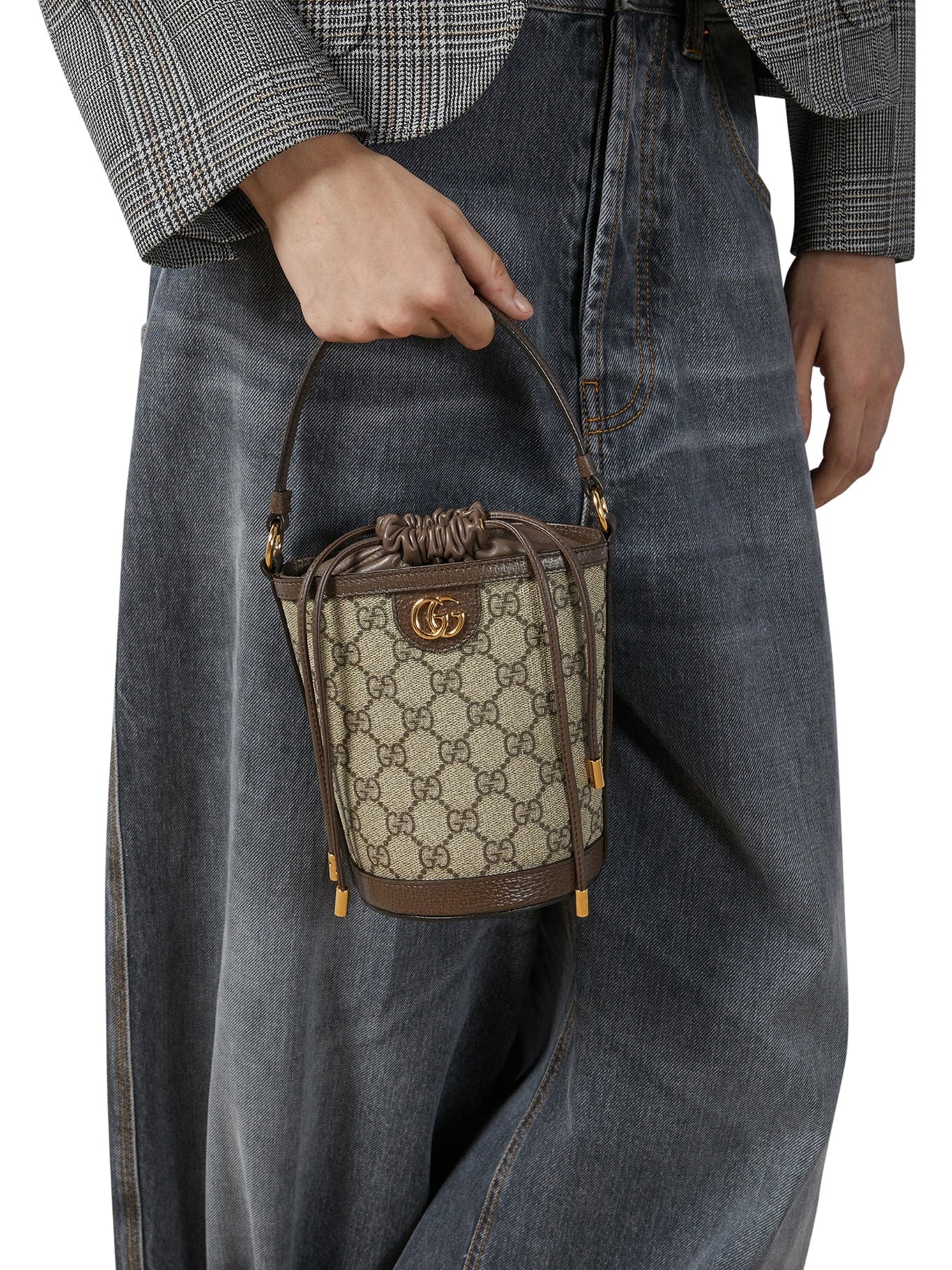 GUCCI｜ (760199 9AAD9 8341) GUCCI OPHIDIA MINI BUCKET BAG | suitnegozi | REVERSIBLE