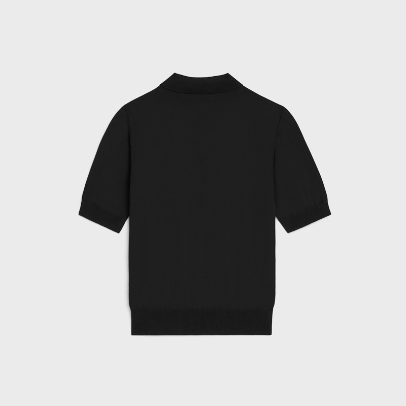 CELINE triomphe polo in fine cotton outlook