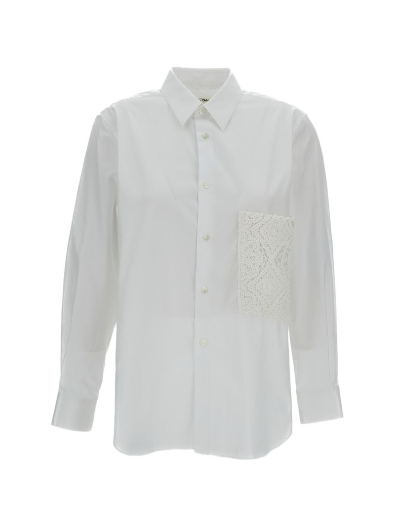 lace-detail shirt 1