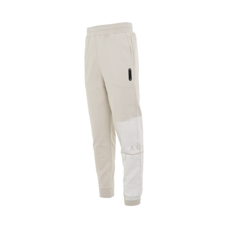 A-COLD-WALL* Brushstroke Painted Sweatpants in Bone outlook