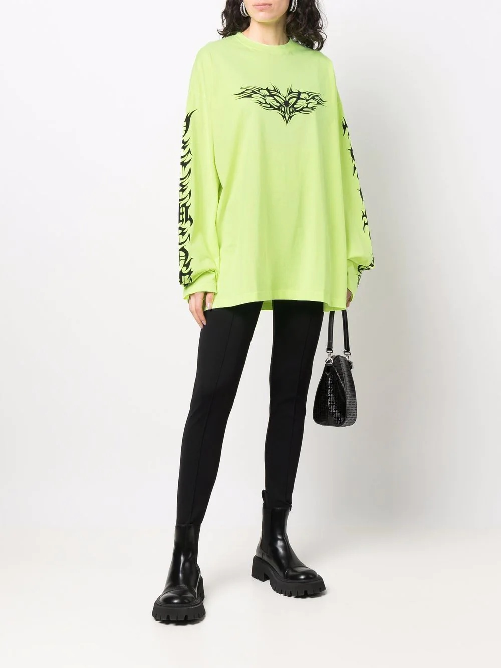 graphic-print long-sleeved T-shirt - 3