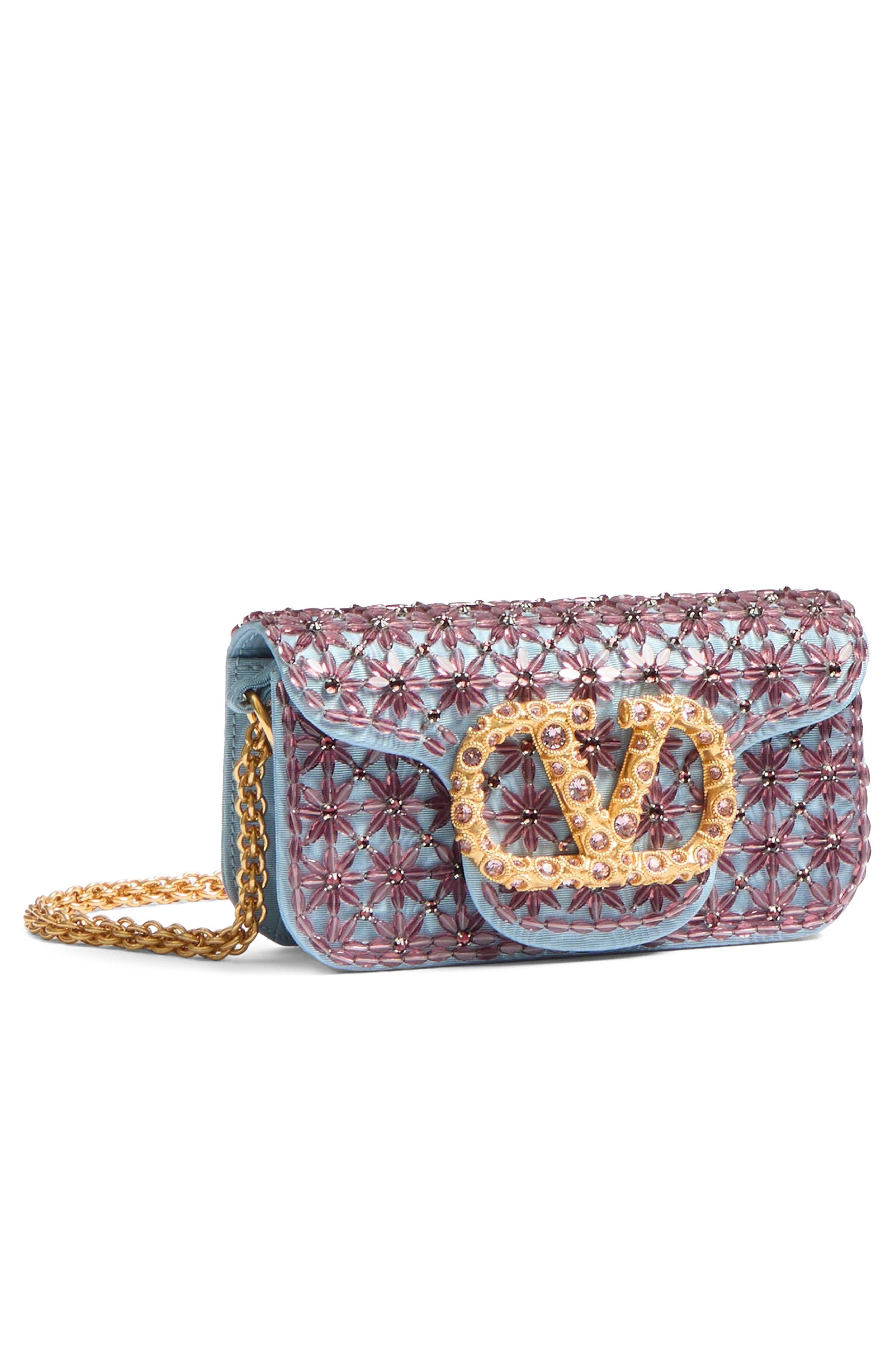 Valentino Garavani Small Locò Jeweled Shoulder Bag in Amethyst at Nordstrom - 6
