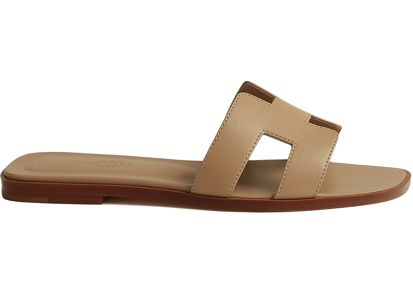 Hermes Oran Sandal Beige Linen (Women's) - 1