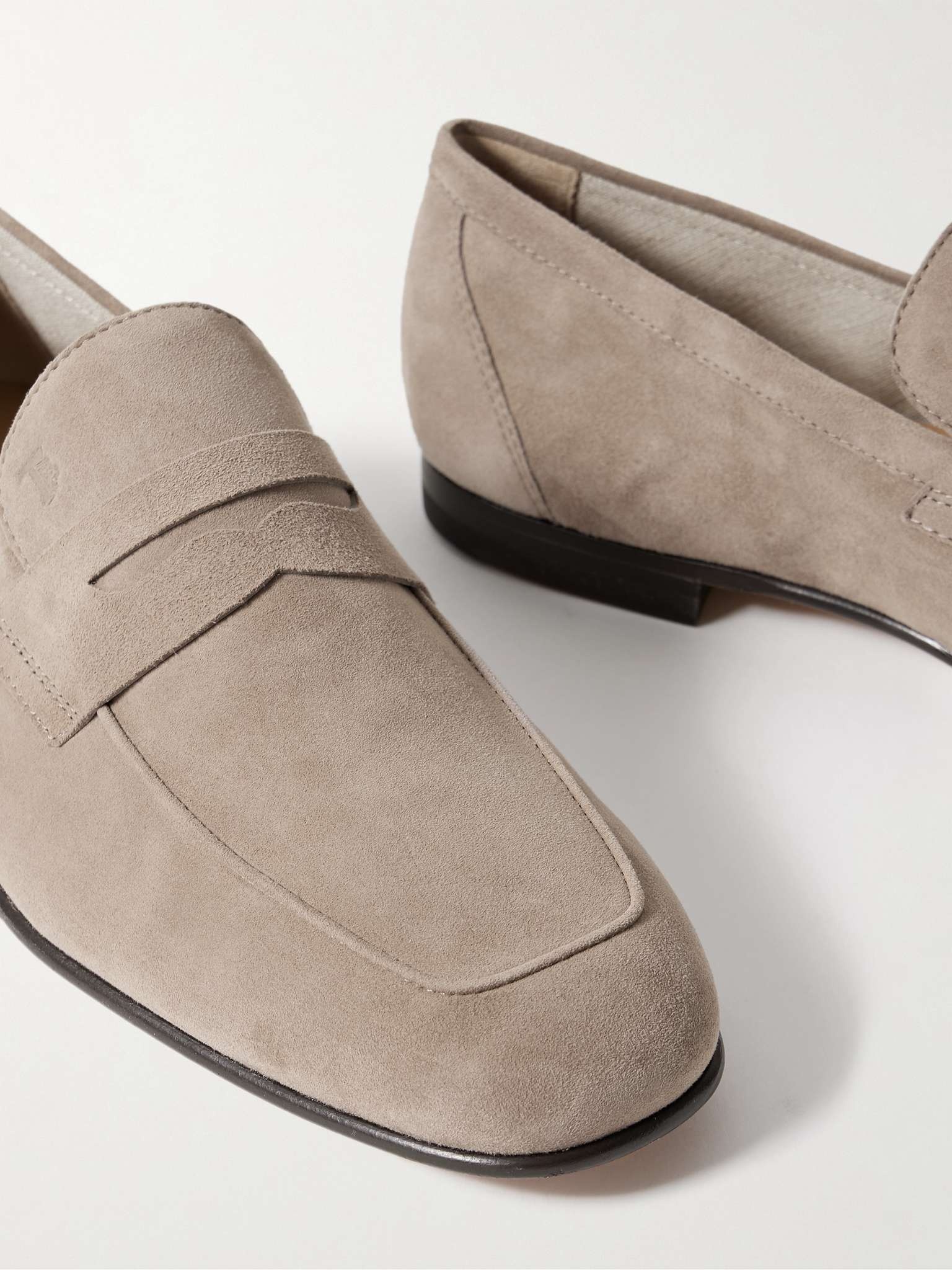 Suede Penny Loafers - 5
