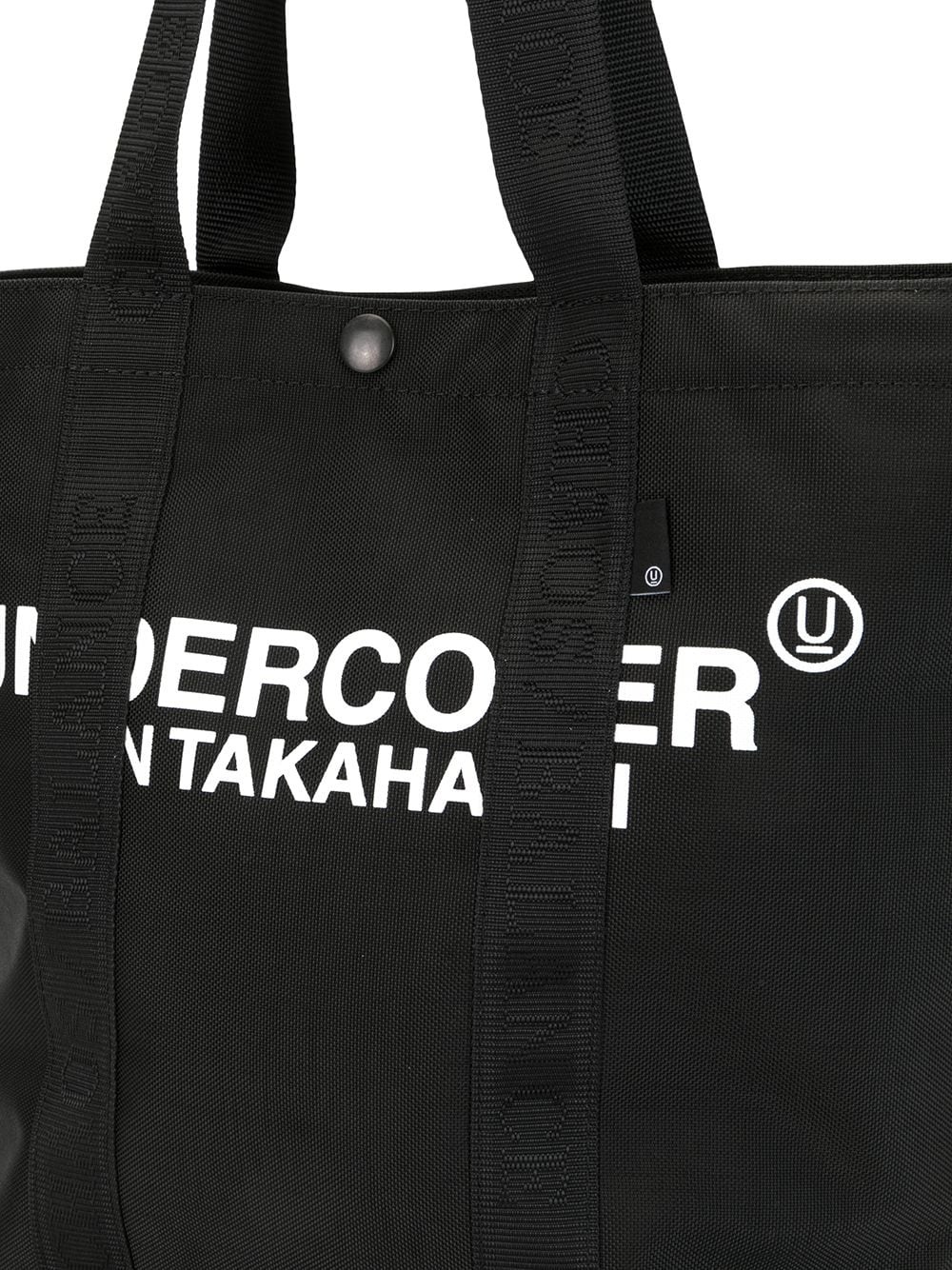 logo print nylon tote bag - 4