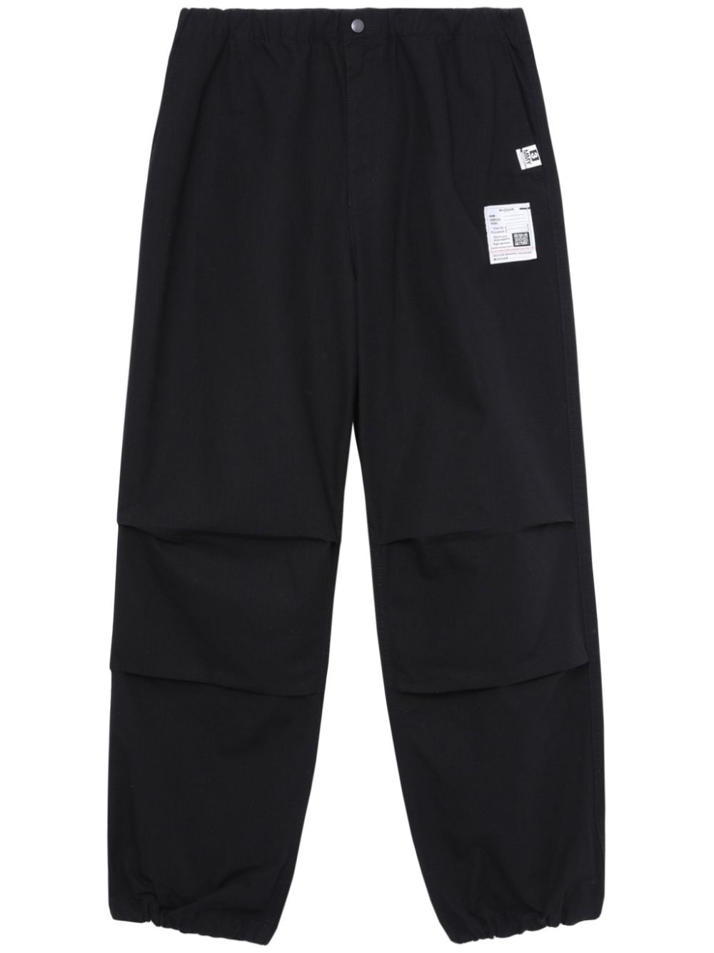 cotton wide-leg trousers - 1