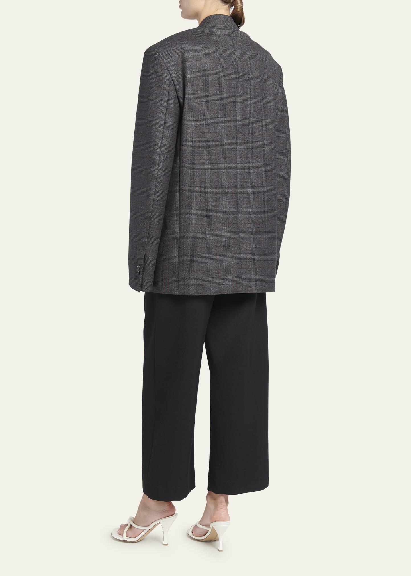 Classic Wool Prince Of Wales Blazer - 3