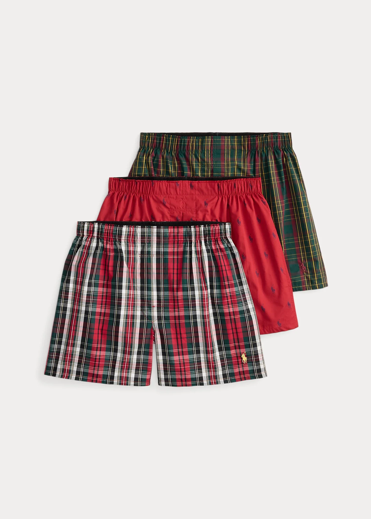 Classic Fit Woven Cotton Boxer 3-Pack - 1