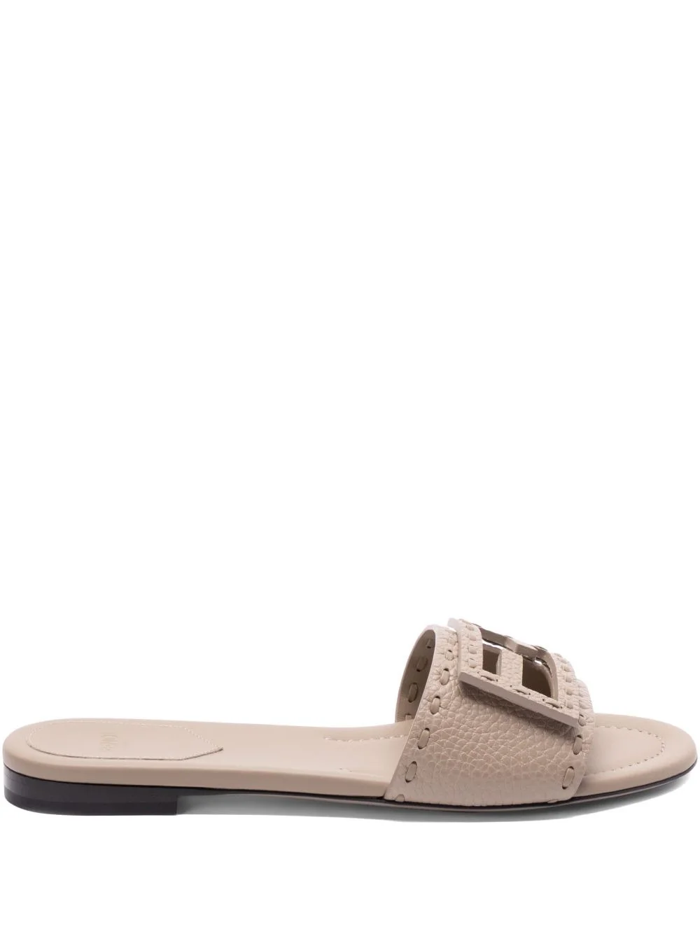 Fendi Women Baguette Leather Slides - 1
