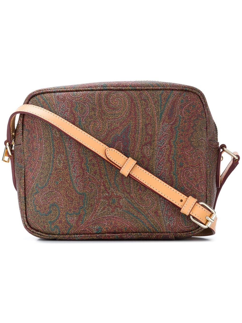 paisley print shoulder bag - 1