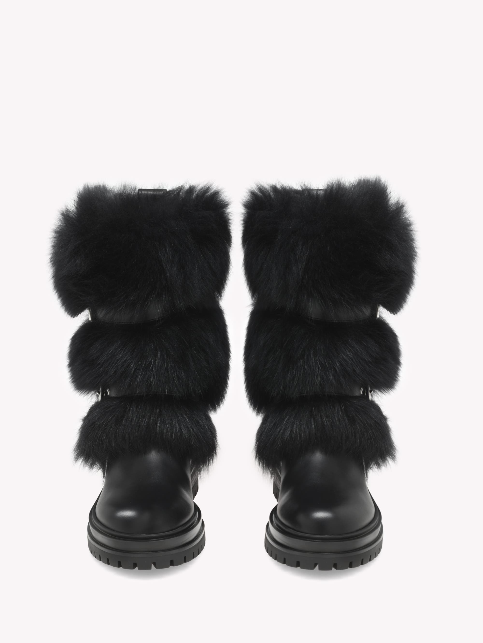 Gianvito Rossi Maverick Booties in Black at Nordstrom - 3