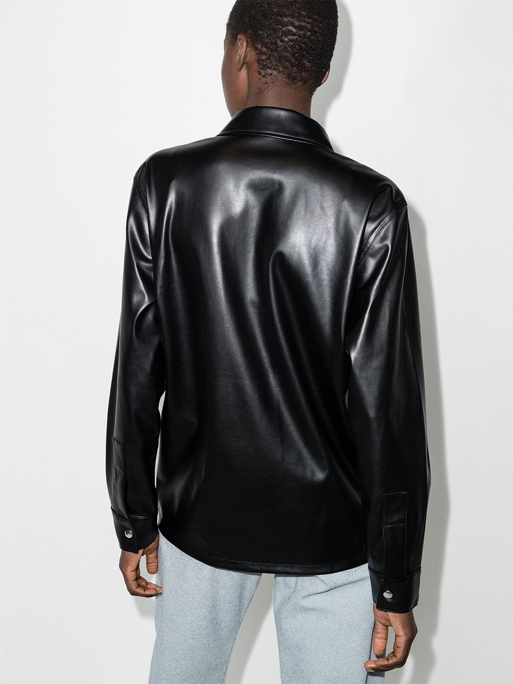 Barry faux-leather shirt - 3