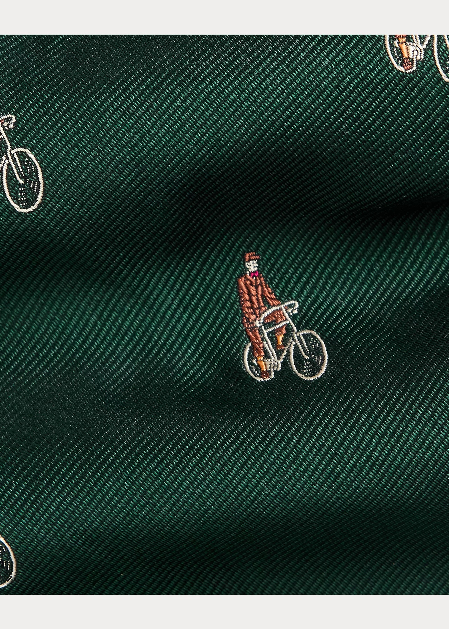 Handmade Cyclist Silk Jacquard Tie - 3