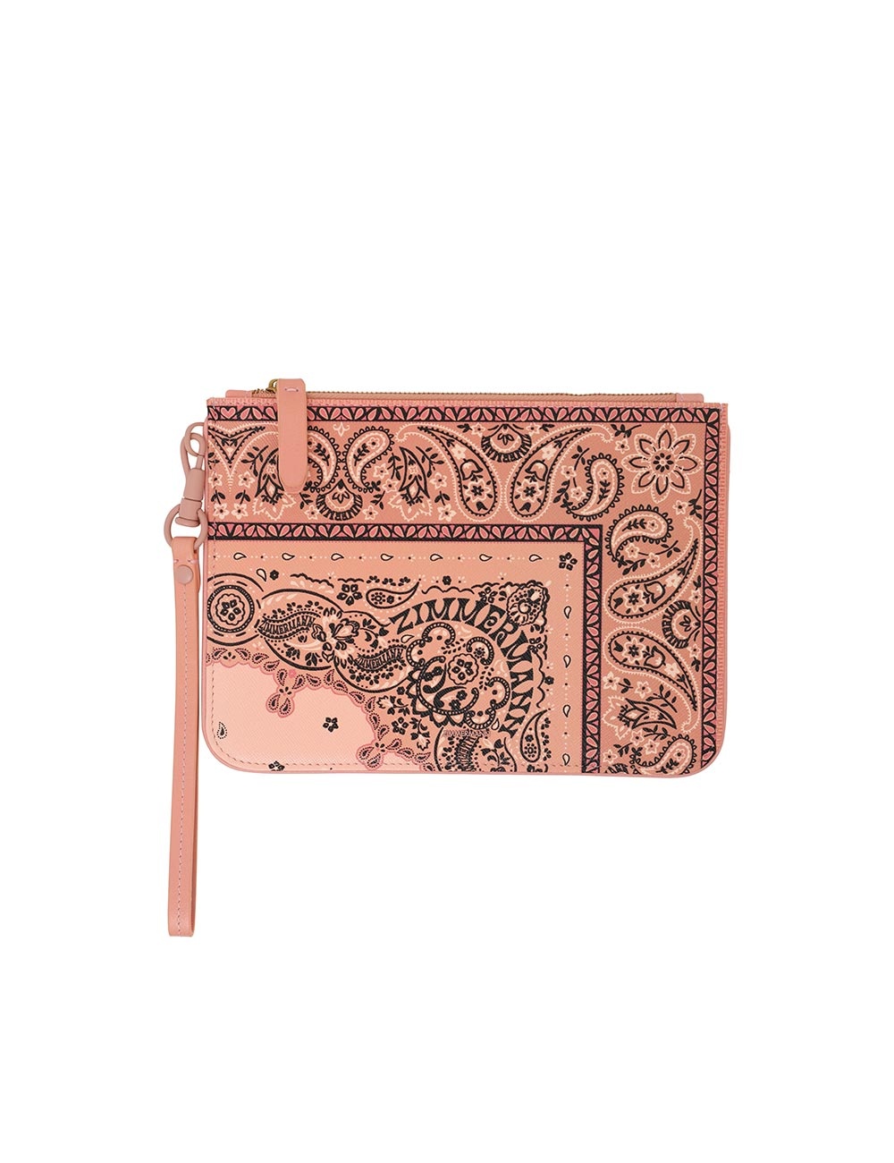 MEDIUM PRINTED LEATHER POUCH - 1