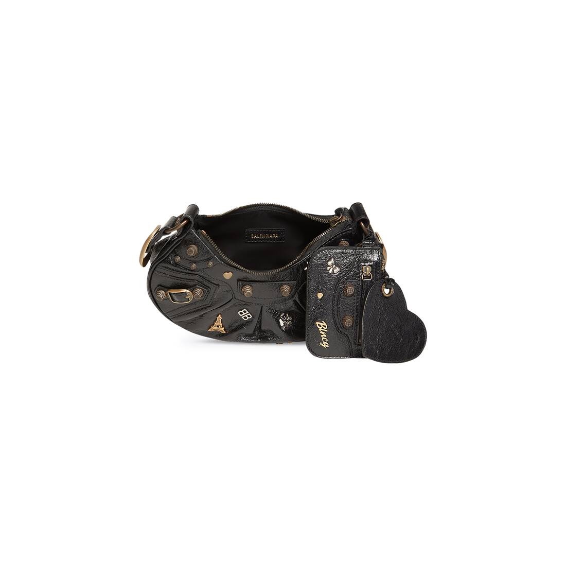 le cagole xs shoulder bag with pins - 5