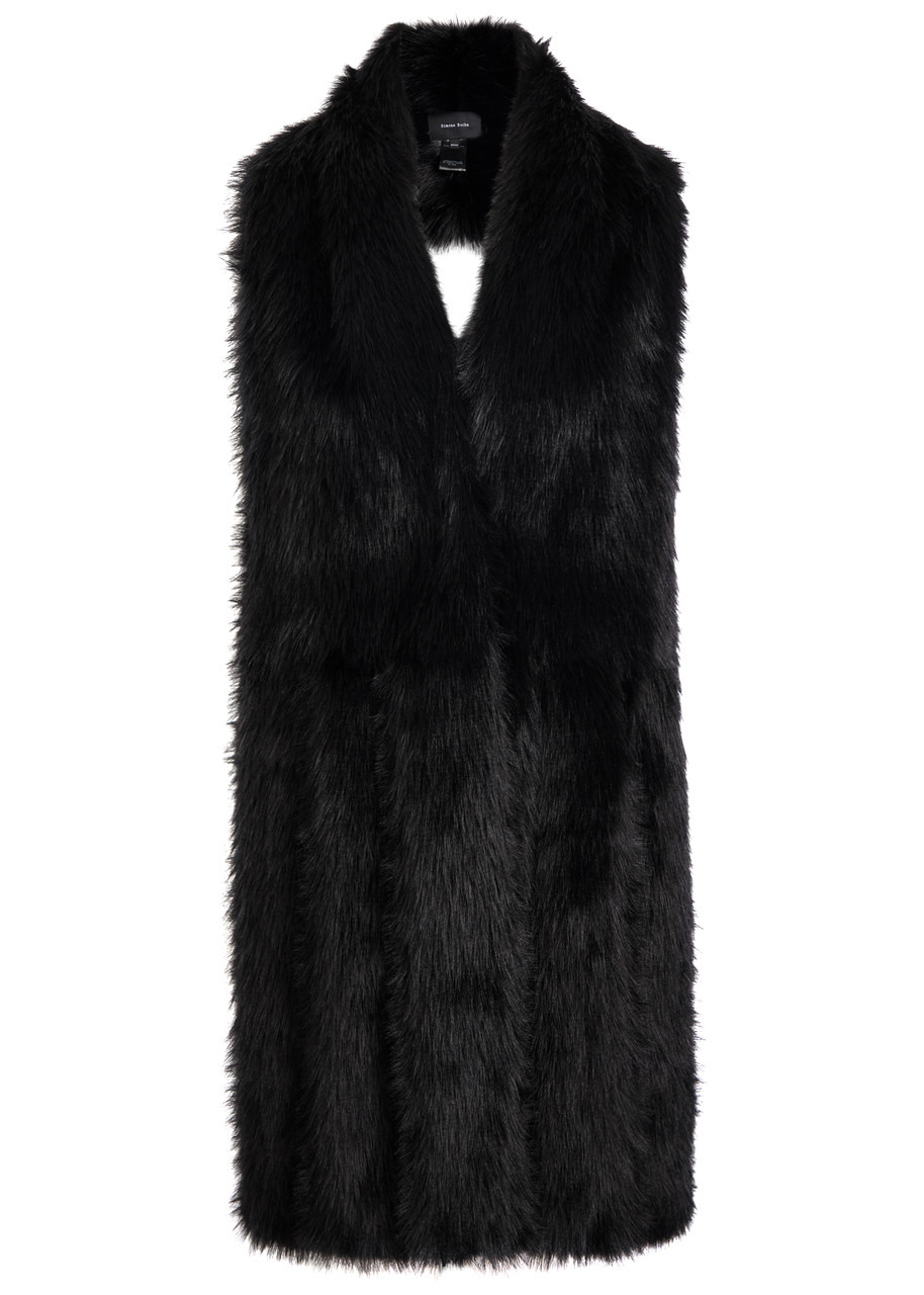 Simone Rocha Triple Split Faux Fur Scarf - 1