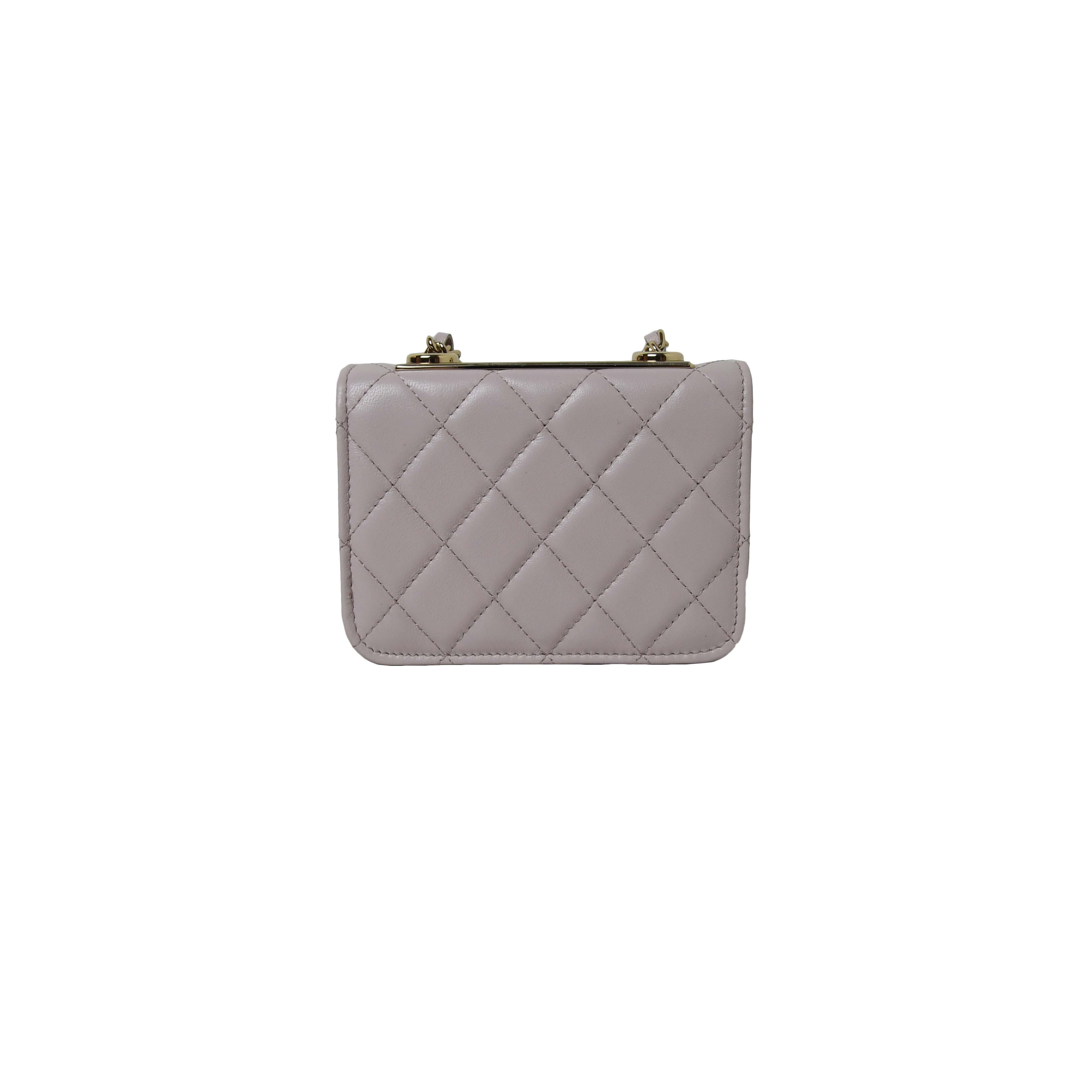 Chanel Quilted Mini Trendy CC Wallet On Chain Light Purple - 3