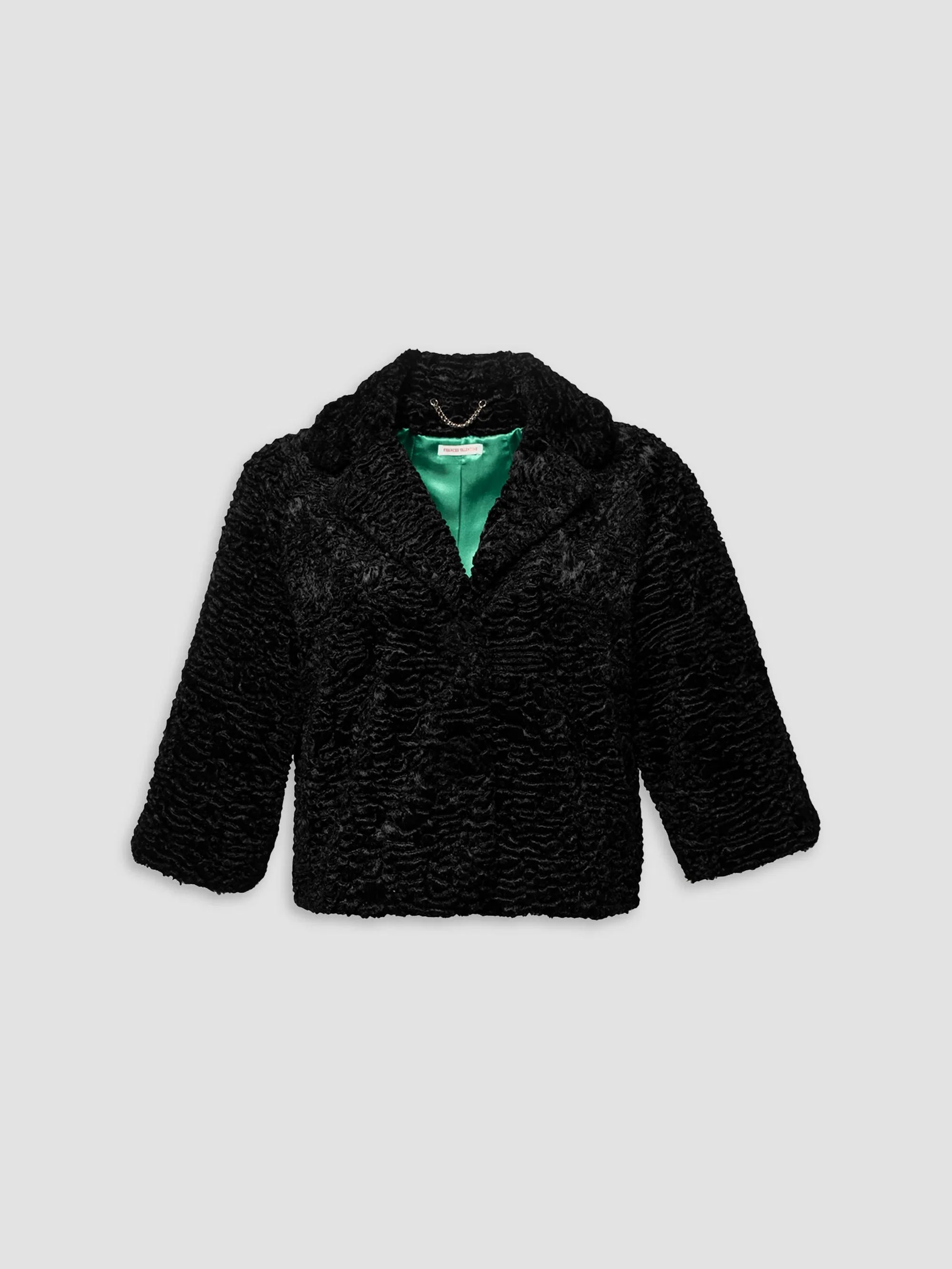 Women's Blaine Faux Fur Jacket - Black - 1