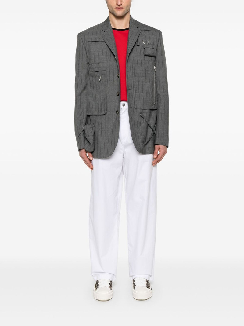 Moschino pleated wide-leg trousers outlook