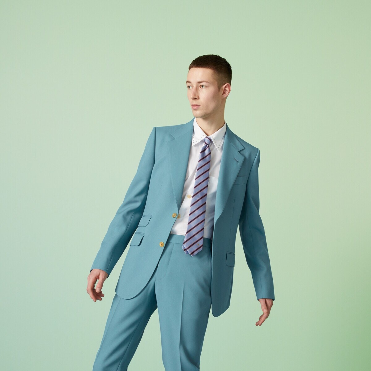 Striped silk tie - 3
