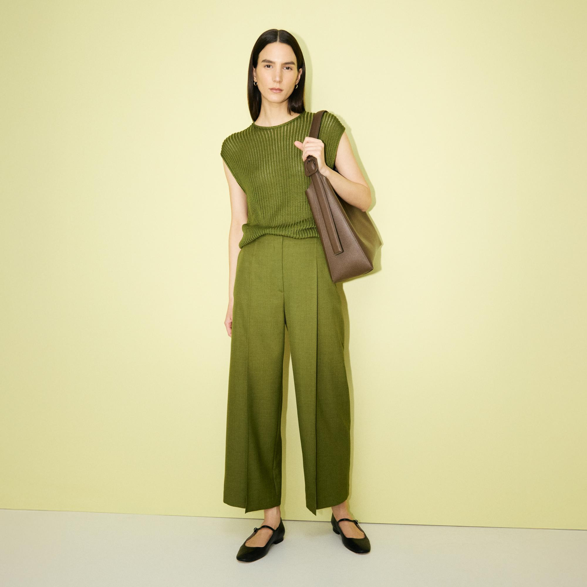 Deep Pleat Pant in City Twill - 8