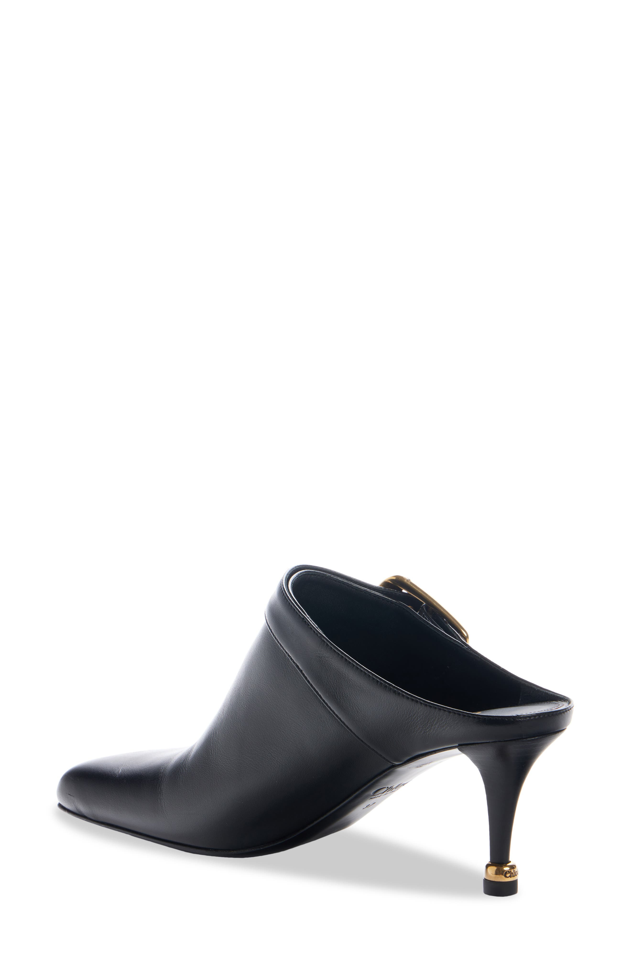 Chloé Andrea Buckle Detail Mule in Black at Nordstrom - 2
