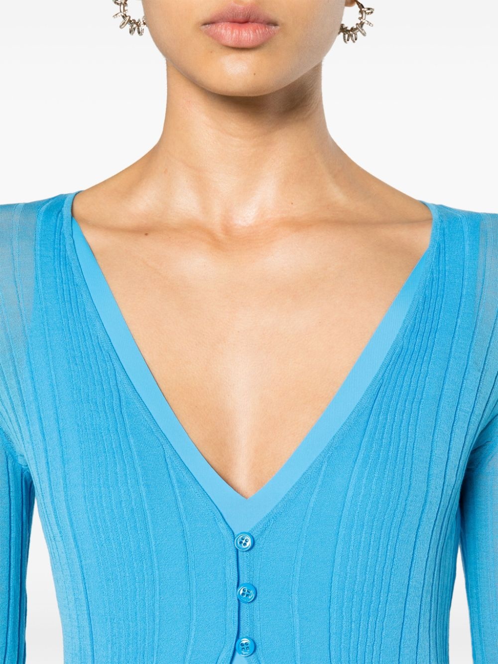 Legend semi-sheer cardigan - 5